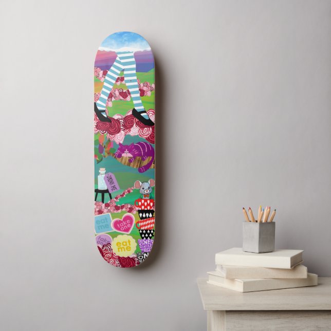Alice im Wunderland Skateboard Wandkunst (Wandkunst)