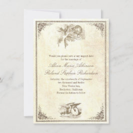 Alice im Wunderland speichern der Datumskarten Save The Date