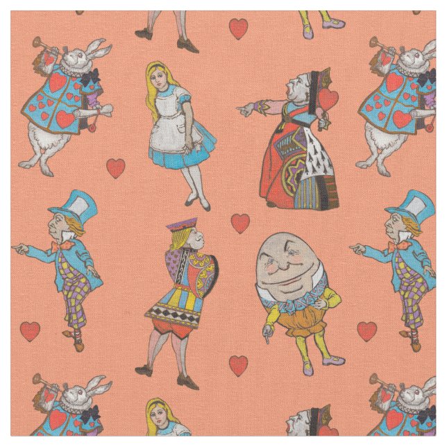 Alice im Wunderland Stoff (Nahaufnahme)