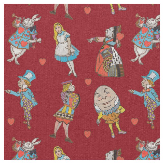 Alice im Wunderland Stoff (Nahaufnahme)