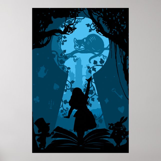 Alice im Wunderland Story Book Art Poster (Vorne)