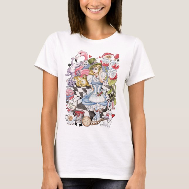Alice im Wunderland T-Shirt (Vorderseite)