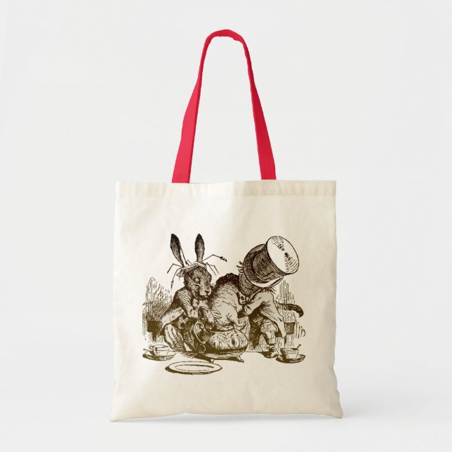 Alice im Wunderland-T - Shirts u. Geschenke Tragetasche (Vorne)