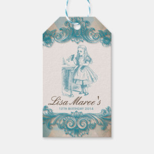 Alice im Wunderland - Tags Geschenkanhänger