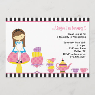 Alice im Wunderland Tea Party Einladungen