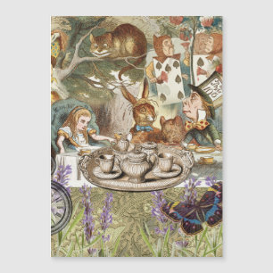 Alice im Wunderland Tea Party Gäste Magnetkarte