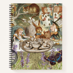 Alice im Wunderland Tea Party Gäste Notizbuch