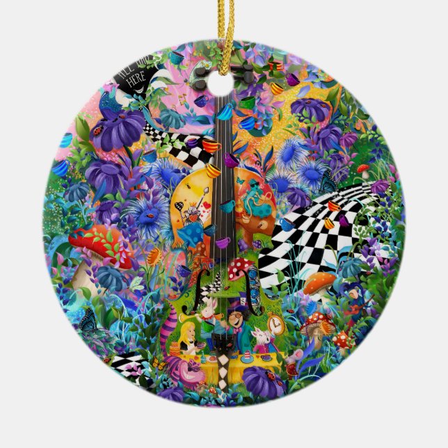 Alice im Wunderland Tea Party Ornament Obelisk (Vorne)