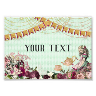 Alice im Wunderland Tee Foto drucken