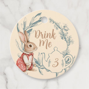 Alice im Wunderland Tee für drei Drinks Geschenkanhänger