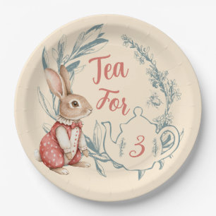 Alice im Wunderland Tee für drei Pappteller