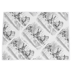 Alice im Wunderland-Tee-Party-Geschenk-Tasche Große Geschenktüte