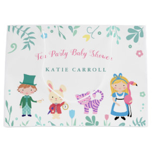 Alice im Wunderland Tee-Party Kinderdusche Große Geschenktüte