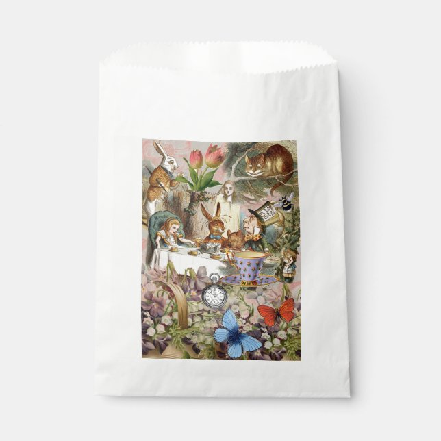 Alice im Wunderland Tee Party Kunst Geschenktütchen (Vorderseite)