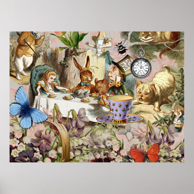 Alice im Wunderland Tee Party Poster (Vorne)