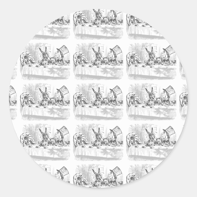 Alice im Wunderland Tee Party Stickers (Vorderseite)