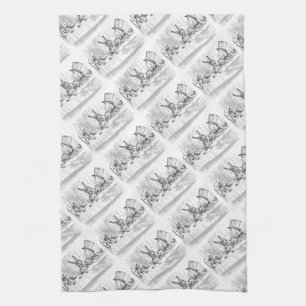 Alice im Wunderland Tee Party Thema Küche Handtüch Handtuch