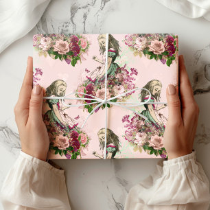 Alice im Wunderland Tee Time Wrapping Paper Geschenkpapier