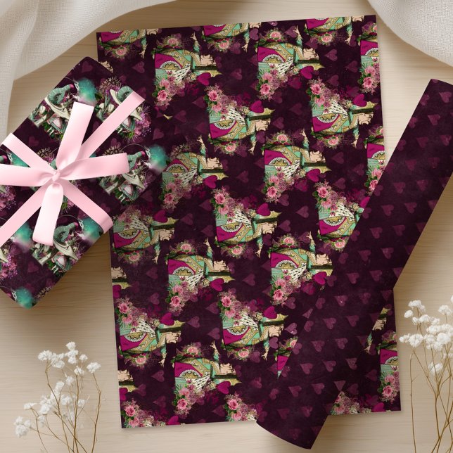 Alice im Wunderland Tee Time Wrapping Paper Sheets Geschenkpapier Set (Von Creator hochgeladen)