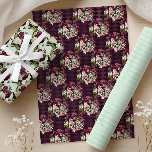 Alice im Wunderland Tee Time Wrapping Paper Sheets Geschenkpapier Set (Von Creator hochgeladen)