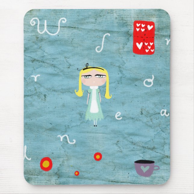 Alice im Wunderland Teetasse Mousepad (Vorne)