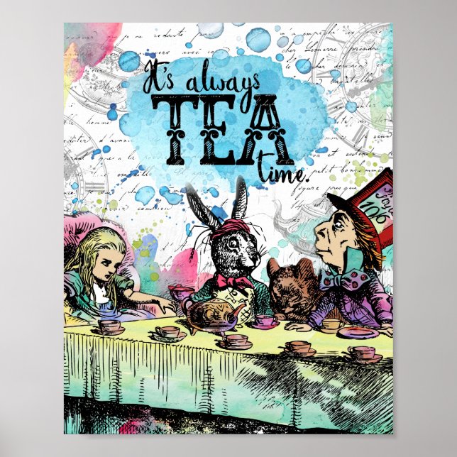 Alice im Wunderland - Teezeit Poster (Vorne)