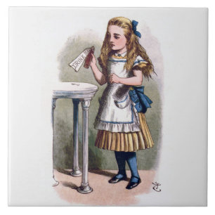 Alice im Wunderland Trinke Mich Kunstfliese oder U Fliese