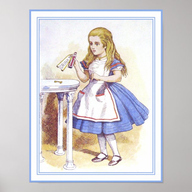 Alice im Wunderland - trinken Poster (Vorne)
