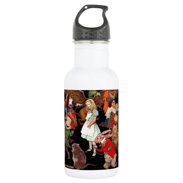 Alice im Wunderland Trinkflasche (Vorderseite)