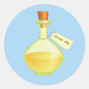 Alice im Wunderland trinkt mir Aufkleber