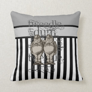 Alice im Wunderland Tweedledum & Tweedledee Grunge Kissen