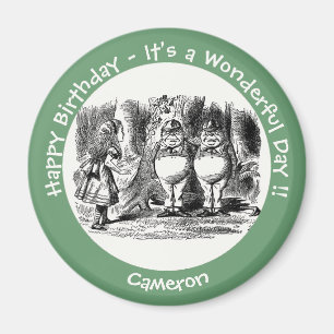 Alice im Wunderland Tweedledum & Tweedledee Party Magnet