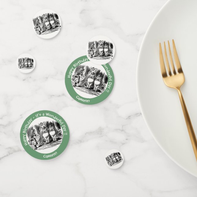 Alice im Wunderland Tweedledum & Tweedledeh Party Konfetti (Gruppe)