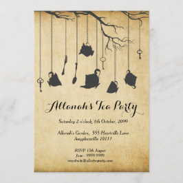 Alice im Wunderland Unbirthday Einladung