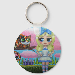 Alice im Wunderland und der Cheshire Cat Schlüssel Schlüsselanhänger