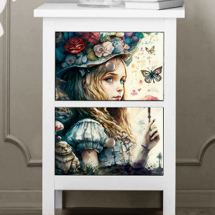 Alice im Wunderland und die Magischen Pilze Seidenpapier