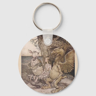 Alice im Wunderland und die Mockschildkröte Schlüsselanhänger