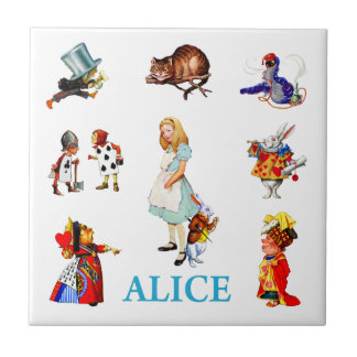 Alice im Wunderland und Freunde Fliese
