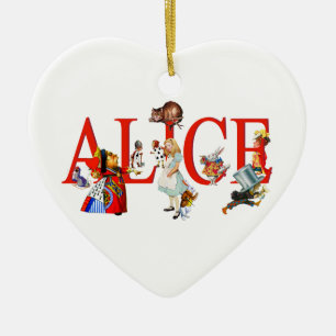 Alice im Wunderland und Freunde Keramikornament