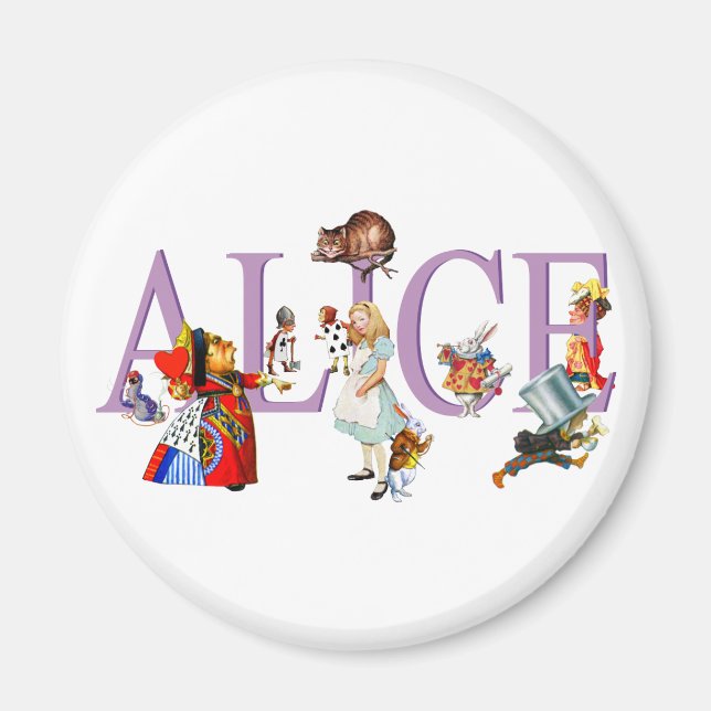 ALICE IM WUNDERLAND UND FREUNDE MAGNET (Vorne)