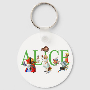 ALICE IM WUNDERLAND UND FREUNDE SCHLÜSSELANHÄNGER