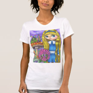 Alice im Wunderland und T-Shirt der Raupe