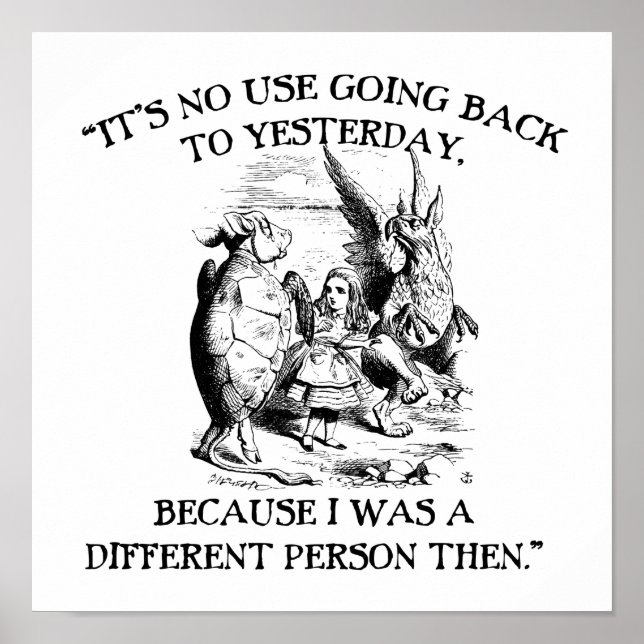 Alice im Wunderland - Unterschiedliche Person Poster (Vorne)