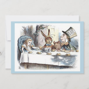 Alice im Wunderland, Verrückter Hatter Tee-Party Einladung