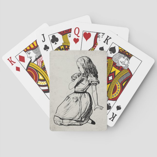 Alice im Wunderland Vintag Spielkarten (Rückseite)