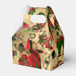 Alice im Wunderland Vintage Weihnachten Geschenkschachtel