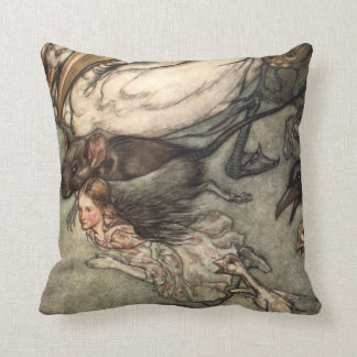 Alice im Wunderland von Arthur Rackham Kissen