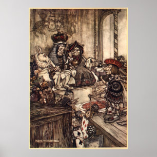 Alice im Wunderland von Arthur Rackham Poster