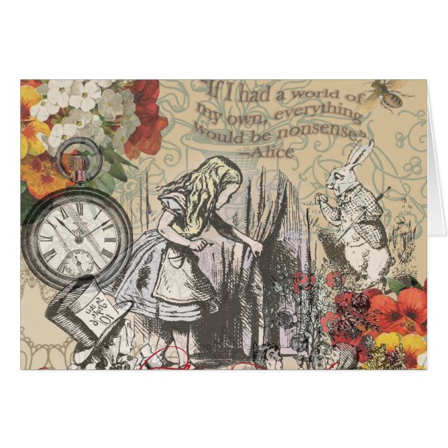 Alice im Wunderland Vorhang Classic Art (Vorderseite (Horizontal))