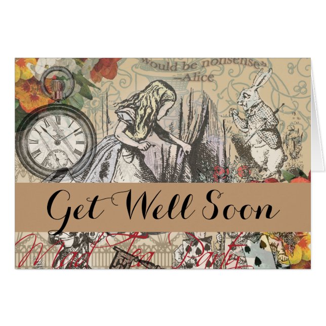 Alice im Wunderland Vorhang Classic Art (Vorderseite (Horizontal))